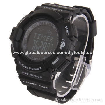 Fashion LED Watches with Watch Hand/Week/Time/Date/Alarm/Stopwatch/LED Light